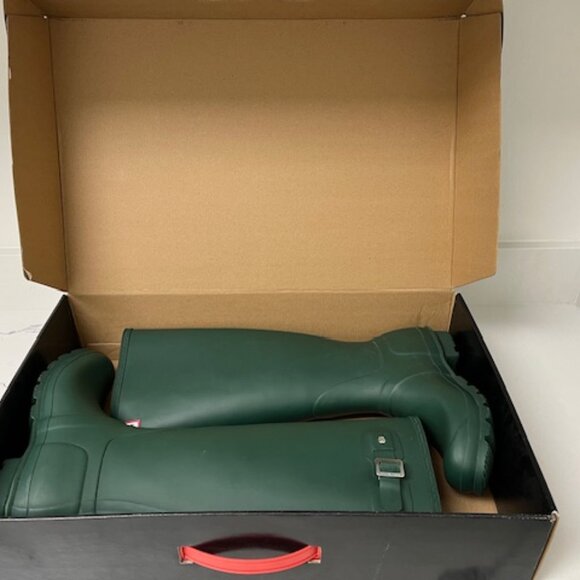 Womens Hunter Rain Boots Original Tall Hunter Green - Picture 4 of 8